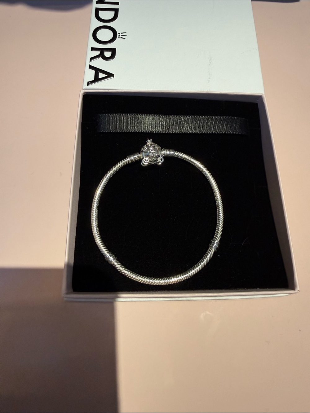 Pandora .925 Silver Pumpkin Clasp Bracelet